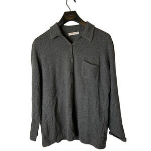 Brunello Cucinelli 100% cashmere cardigan sweater gray women's size XL